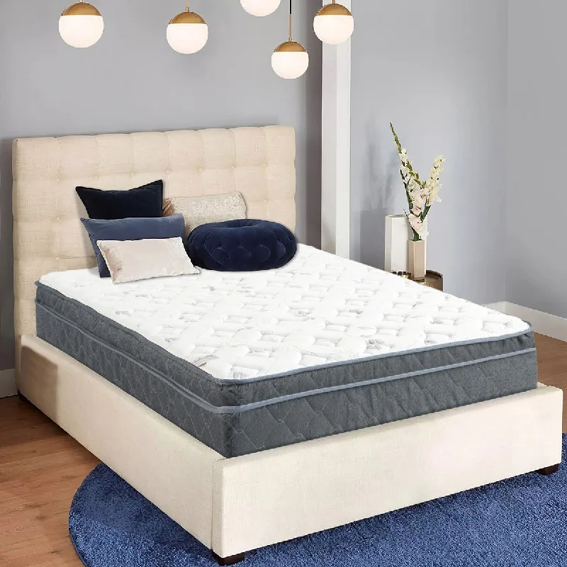 12-Inch Euro Top Firm Foam Encased innerspring mattress /Orthopedic Support For A Restful Night.