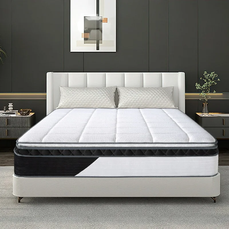 14 inch Medium Firm Memory Foam & Innerspring Hybrid Tight Top Queen & King Mattress