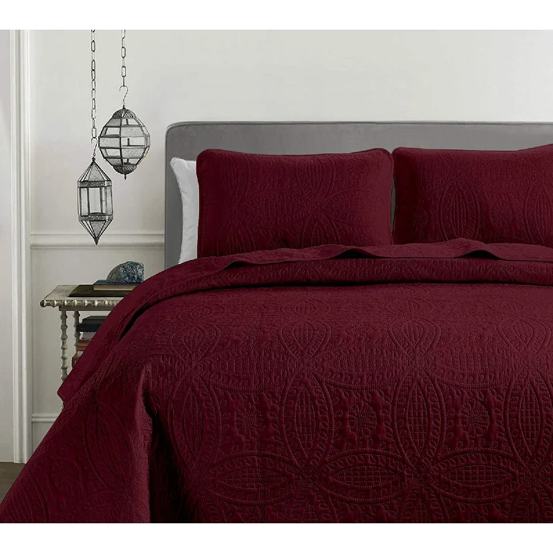 3-Piece Bedspread Coverlet Set King