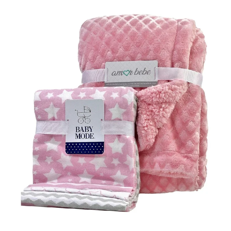 5 Piece Baby Blanket Gift Set