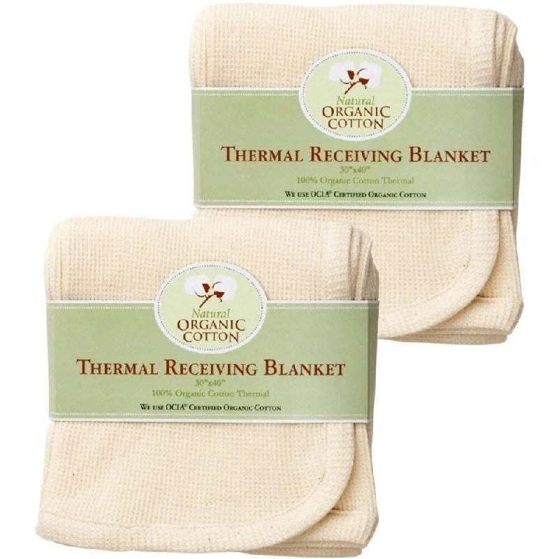 American Baby Company Organic Cotton Thermal Blanket (Pack of 2)