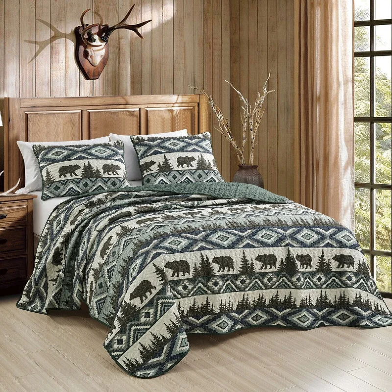 Bear Claw 3 Piece Bedspread