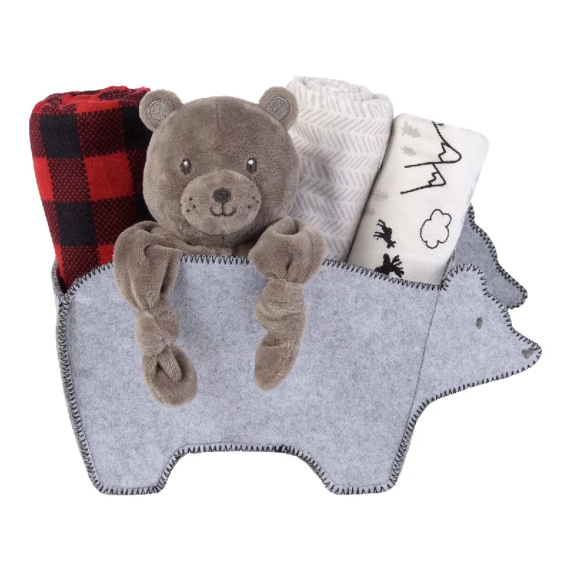 Bear Shaped 5 Piece Blanket Set