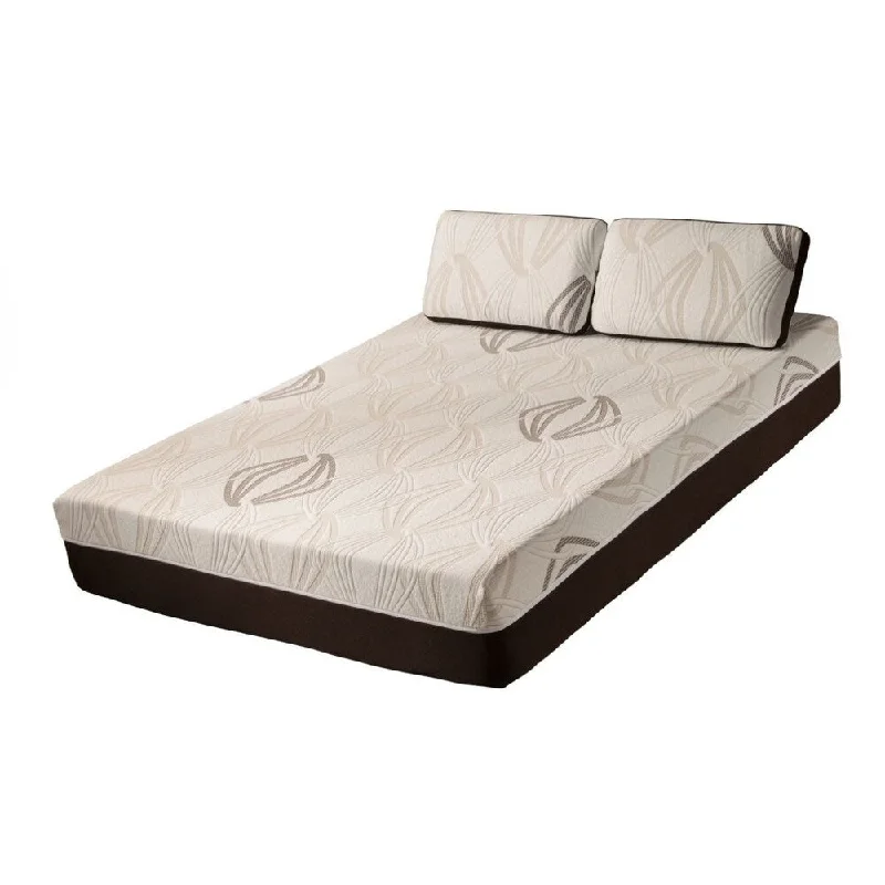 Blissful Nights Violet 11-inch Twin XL-size Latex and Gel Memory Foam Mattress