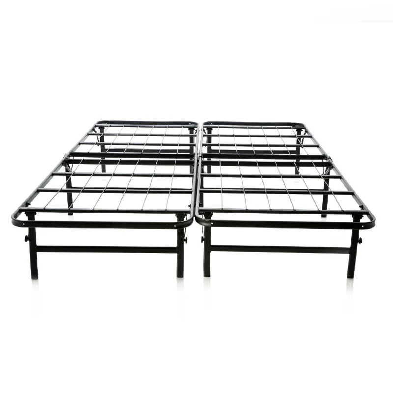 Brookside Queen-size Platform Bed Frame and Box Spring in One Foldable Bed Base