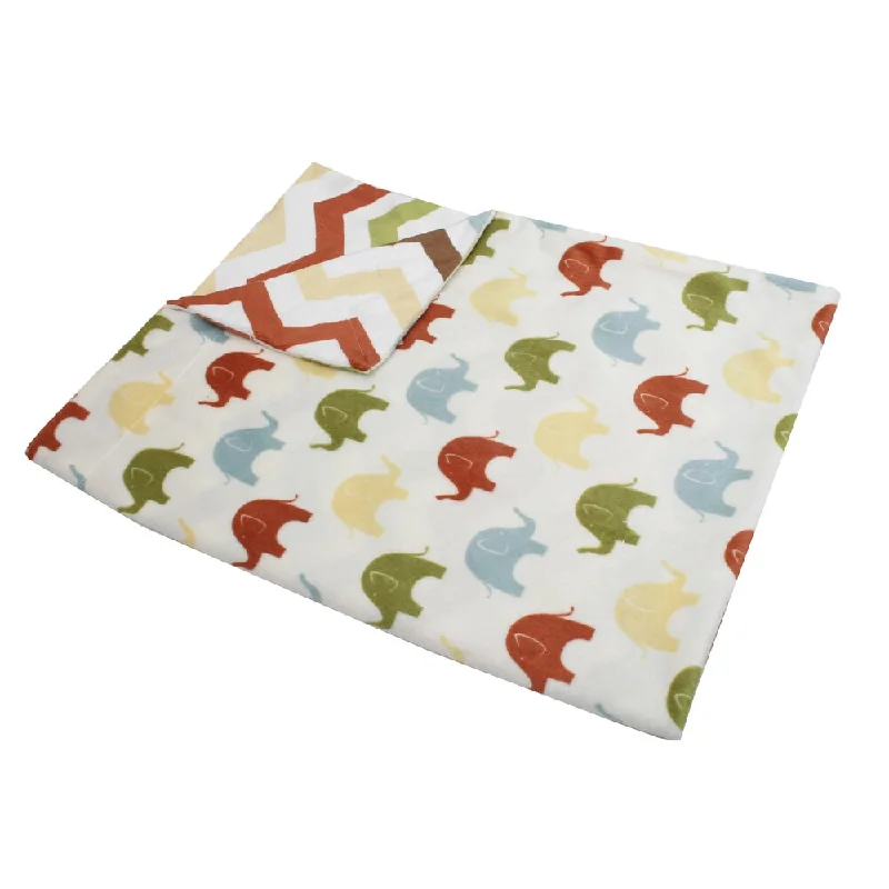 Elmer Elephant Reversible Baby Blanket