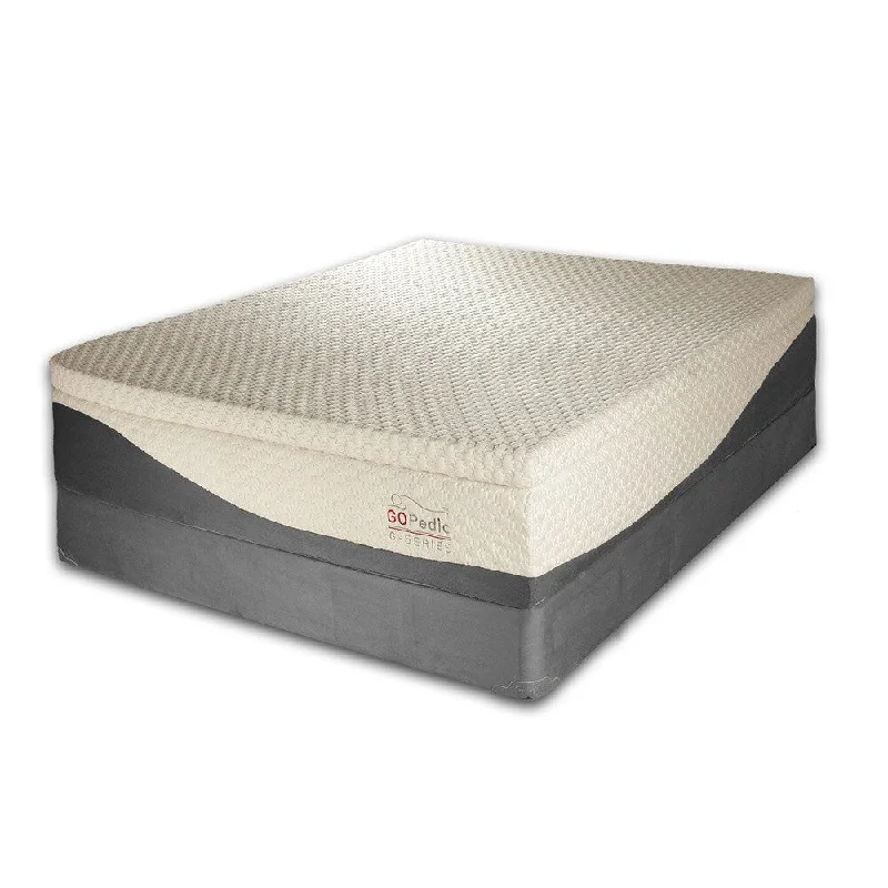 Go Pedic 14-inch Full-size Gel Memory Foam Mattress - Off-white