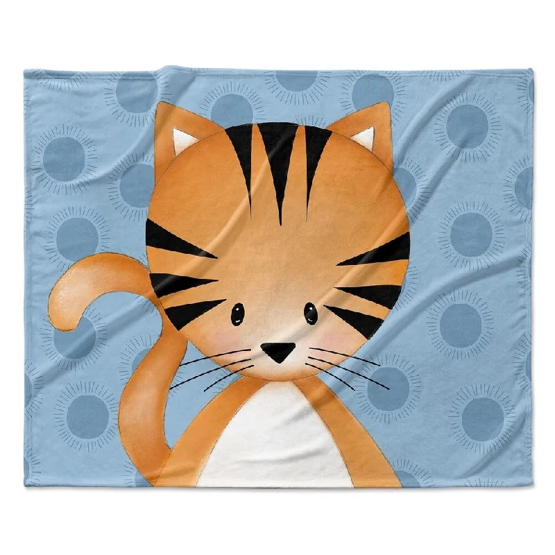 KITTEN BLUE Ultra Soft Baby Blanket By Kavka Designs - 40X30