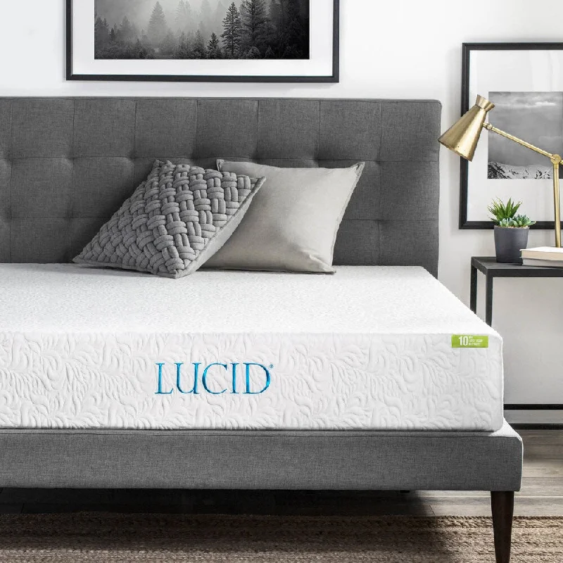 LUCID Comfort Collection 10-inch Premium Support Latex Foam Mattress