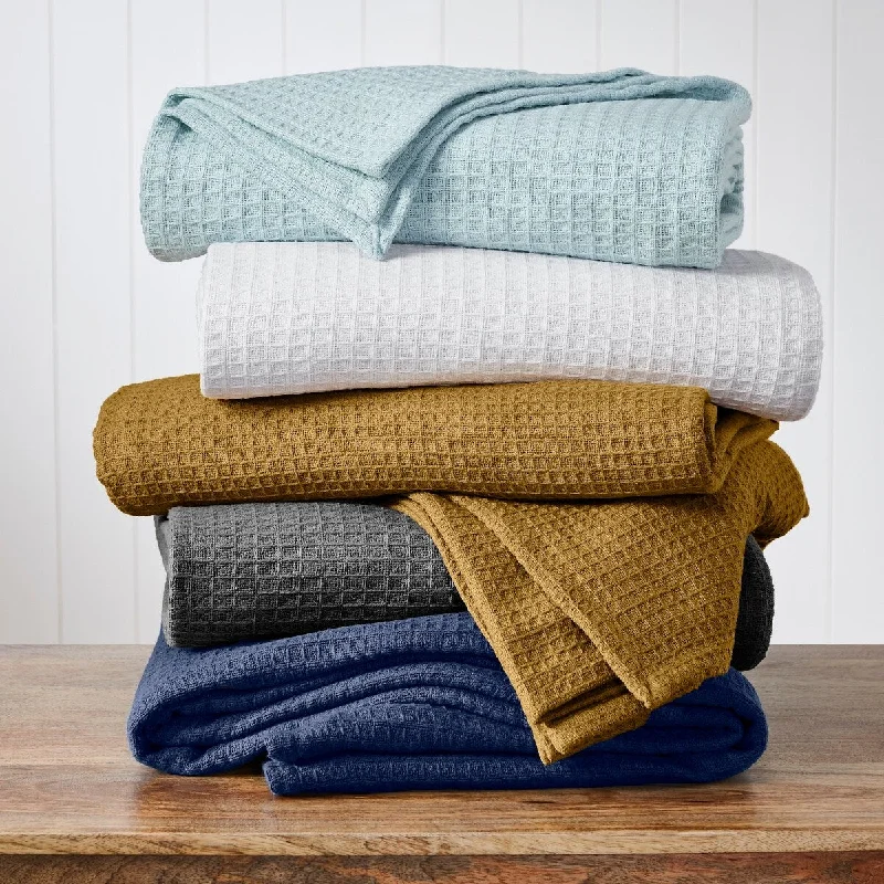 Modern Threads 100-Percent Cotton Waffle Thermal Blanket