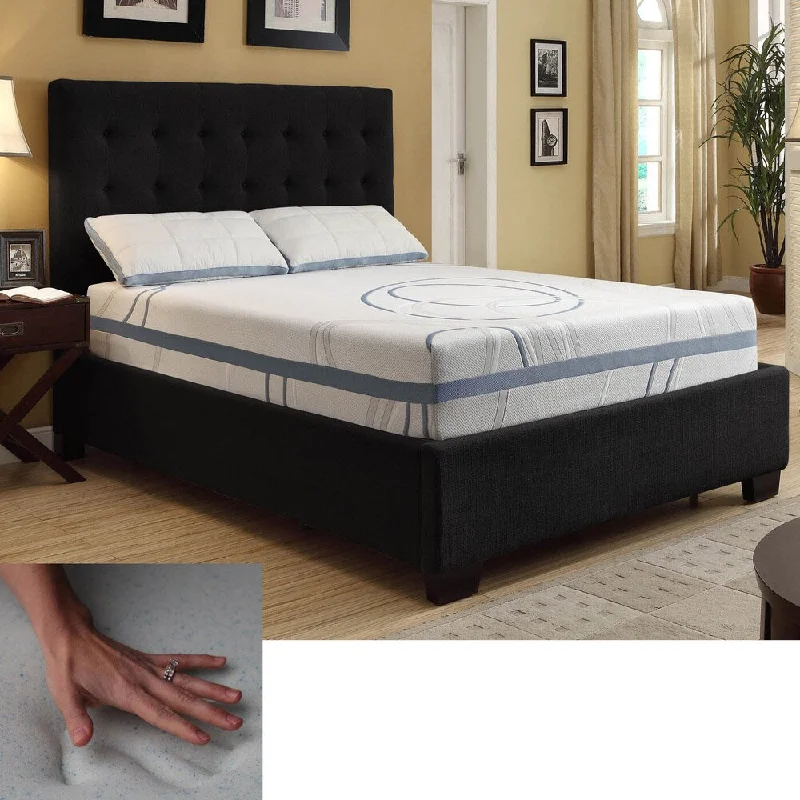 NuForm Luxury Gel Memory Foam 11-inch Dual Layer Queen-size Mattress - Grey