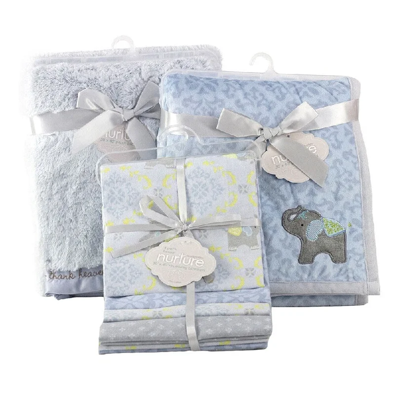 Nurture Imagination Elephant Jubilee 6-piece Blanket Nursery Bundle