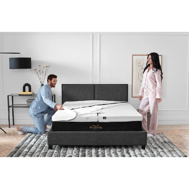 Phoenix Iselect 12-inch Adjustable Mattress - 2-Zone Choice - Cooling Gel-Infused Memory Foam Mattress