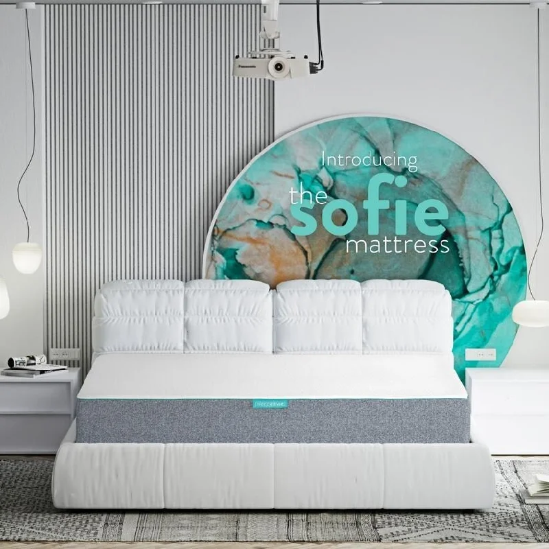 Sleepenvie Sofie 10-in. Memory Foam Bed in a Box Mattress w/ Cool Ice Yarn Cover