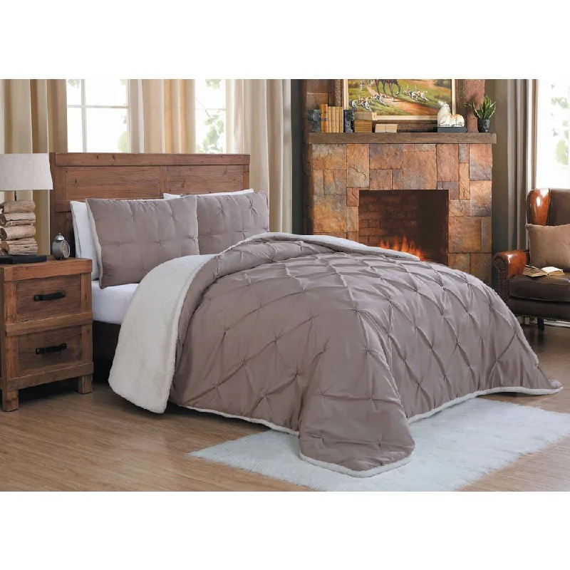 Avalanche Chandler Sherpa 3-piece Comforter Set