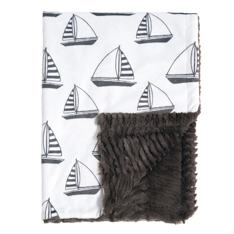 Blanket Love Sailboat Blanket Unisex for Baby Size 27" X 36" - 27" x 36"