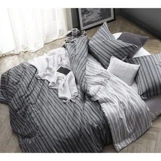 BYB Faded Stripes - Black Comforter