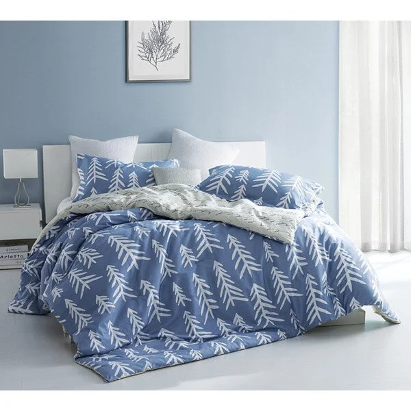 BYB Smoke Blue Nights Scandinavian-Style Tree Print Comforter (Shams Not Included)