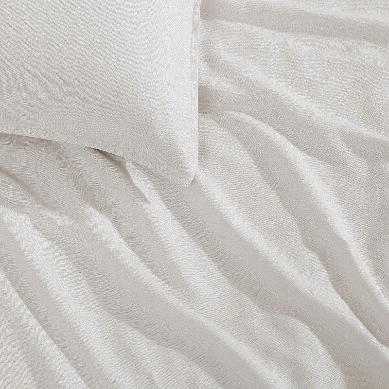 Calvin Klein Soft Linen Solid Duvet Cover Set