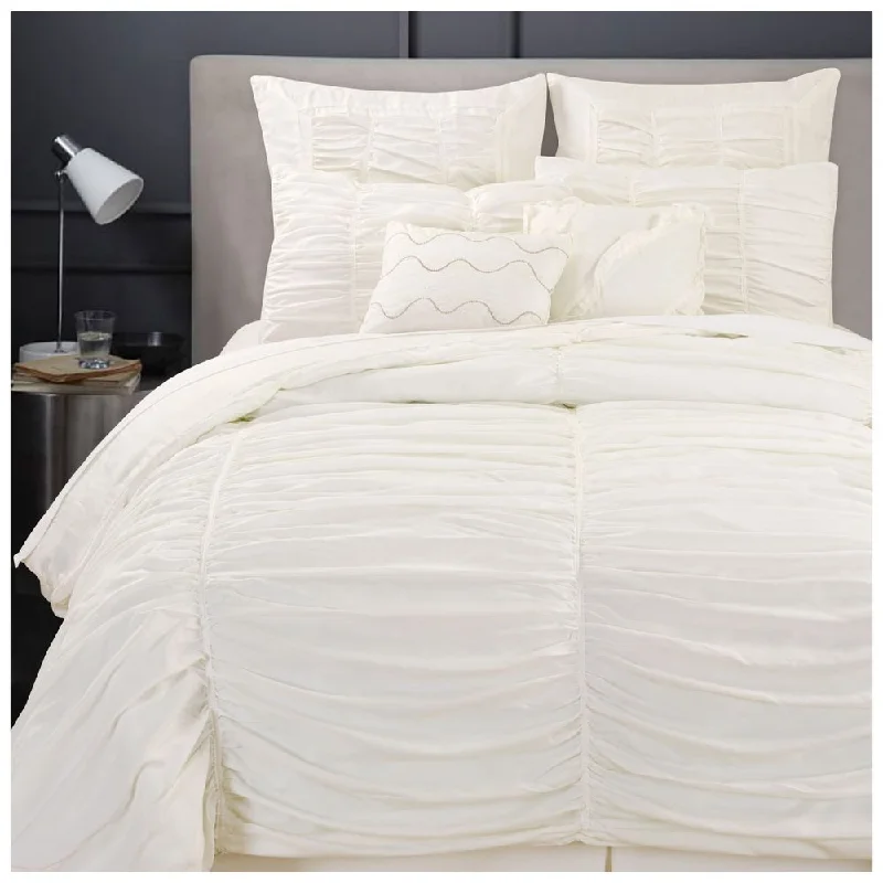 Camilla White Oversized and Overfilled 8-Piece Luxurious Comforter Set