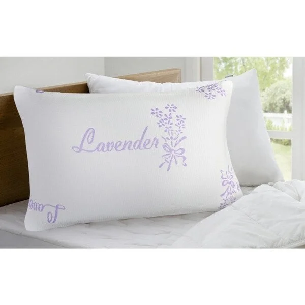 Canada Loft- Lavender Scent Knit Pillow - White/Lavender