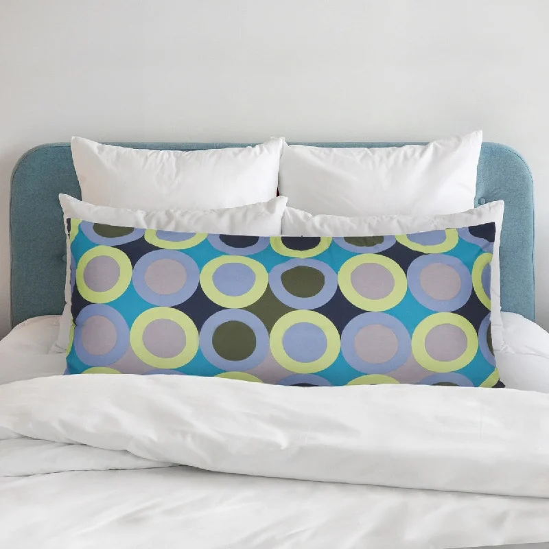 CLOSEOUT Circle Print Microfiber Body Pillow Protector by Cozy Classics