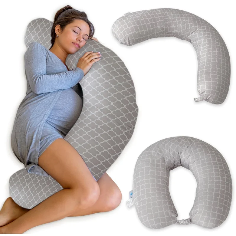 Crescent Pregnancy Pillows Body Pillow for Adults Side Sleeper Maternity and Nursing Pillow Breast Feeding Pregnancy Must Haves