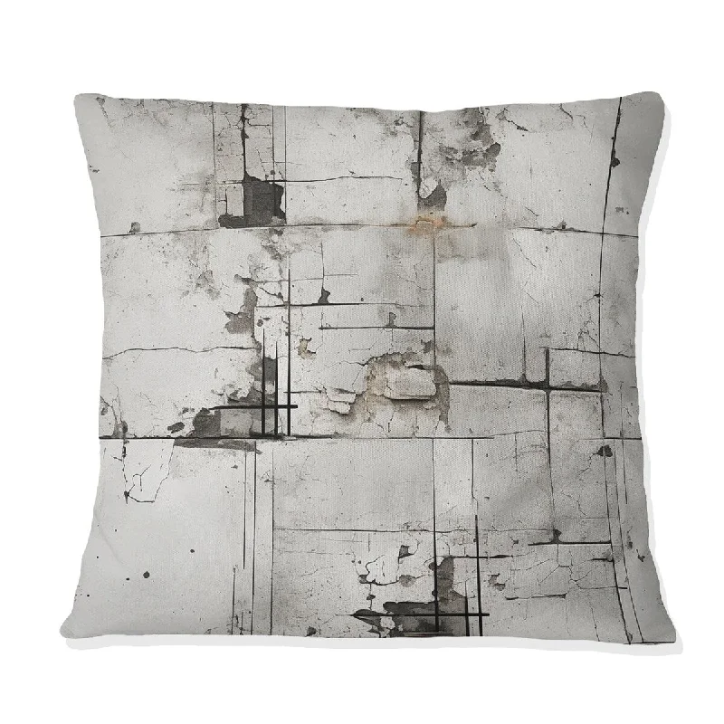 Designart "Industrial Balance" Geometric Printed Throw Pillow