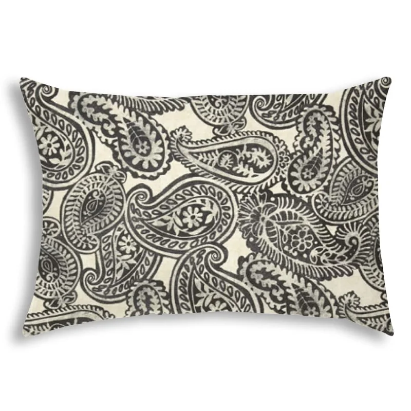 Gray Indoor/Outdoor Pillow - Sewn Closure - Multicolor