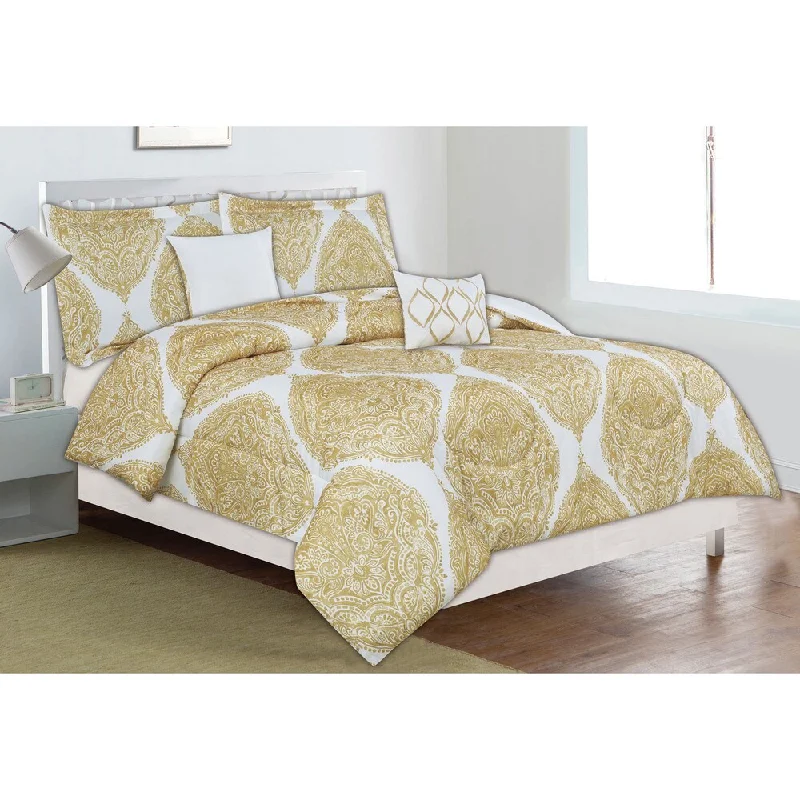 Home Dynamix Classic Trends Collection Golden Palace 5-piece Comforter Set