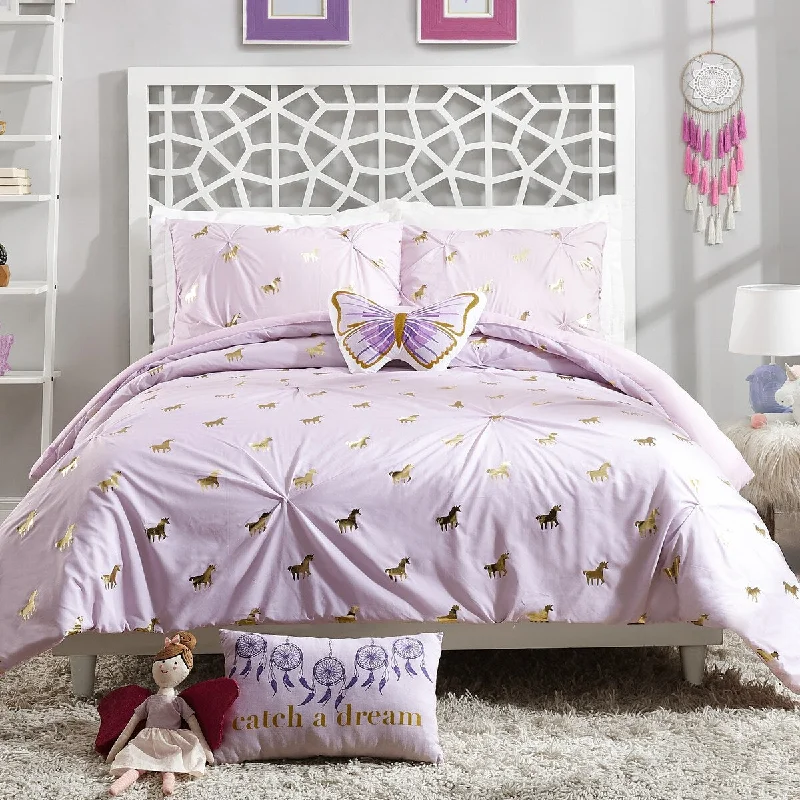 Jessica Simpson Fiona Unicorn Comforter Pillow Set