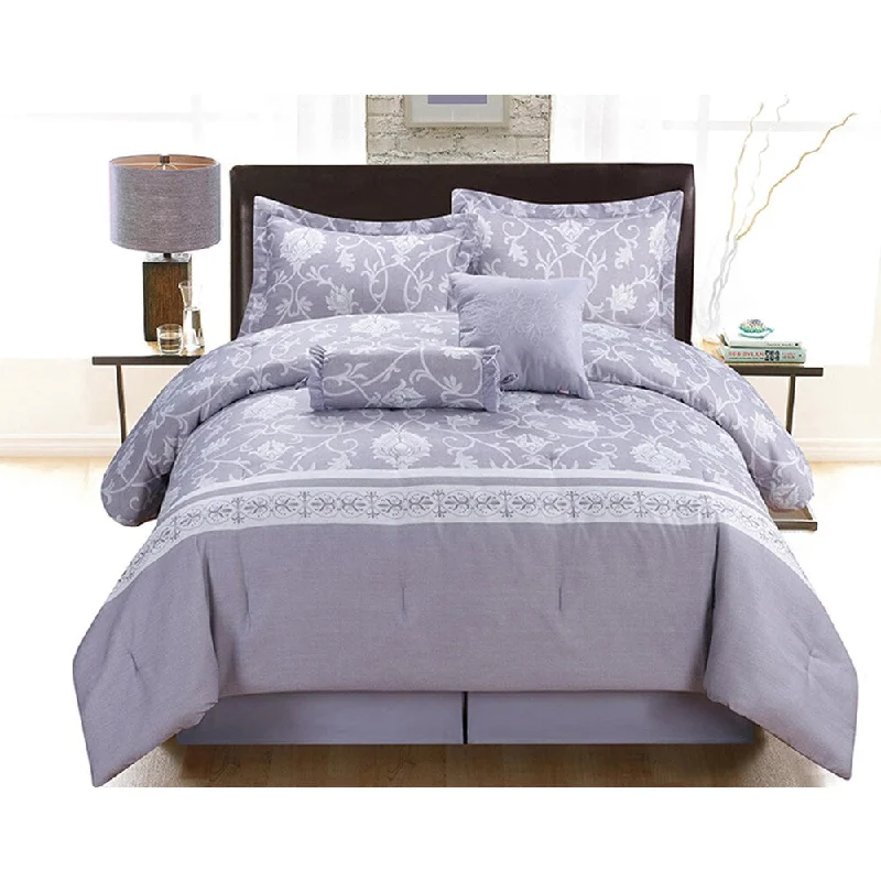 Lara by Artistic Linen Oversized and Overfilled Linen Collection 6-piece Luxurious Comforter Set