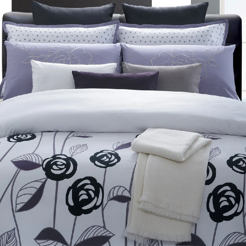 Lavender Rose Cotton 7-piece Duvet Set