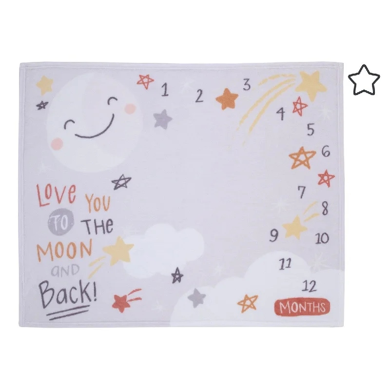 Little Love by NoJo Celestial Photo Op Milestone Baby Blanket