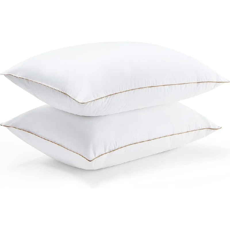 Luxury Pillows with Downproof Cover, 2 Pack, King Size, 20x36 Inches