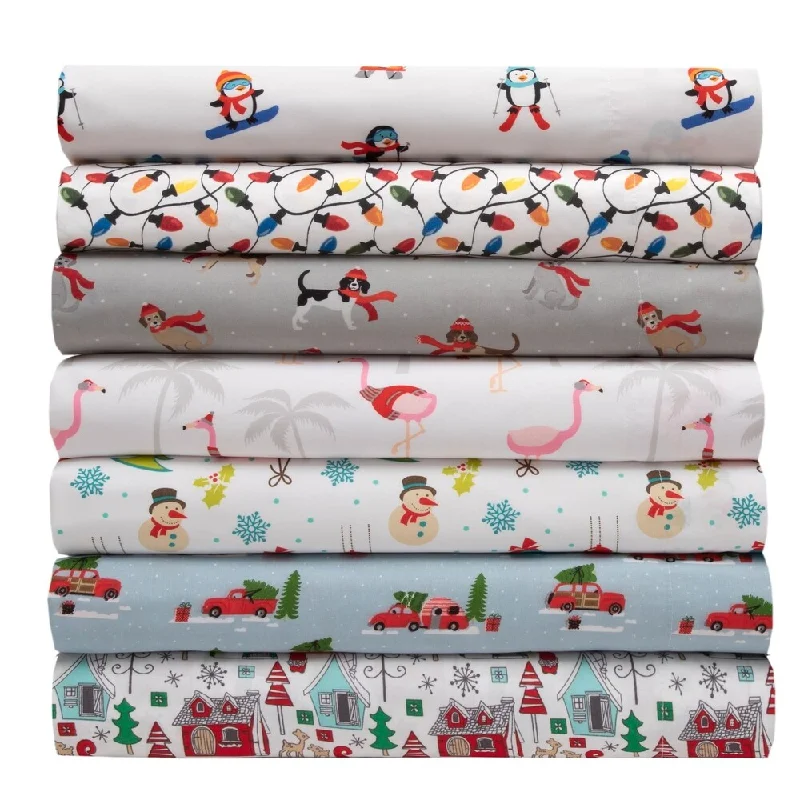 Microfiber Holiday Print Sheet Set