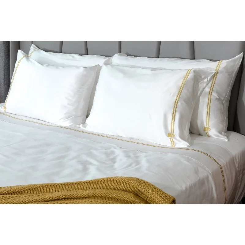 Mismatch Silk Pillowcases with Cotton Sheets