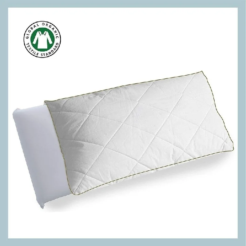 Organic Cotton Quilted Pillow Protector Set Of 2