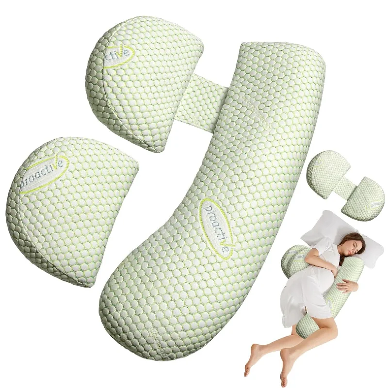 Pregnancy Pillow, Maternity Pillow for Pregnant Women, Soft Baby Bub Maternity Pillow with Detachable & Adjustable Pillow Cover