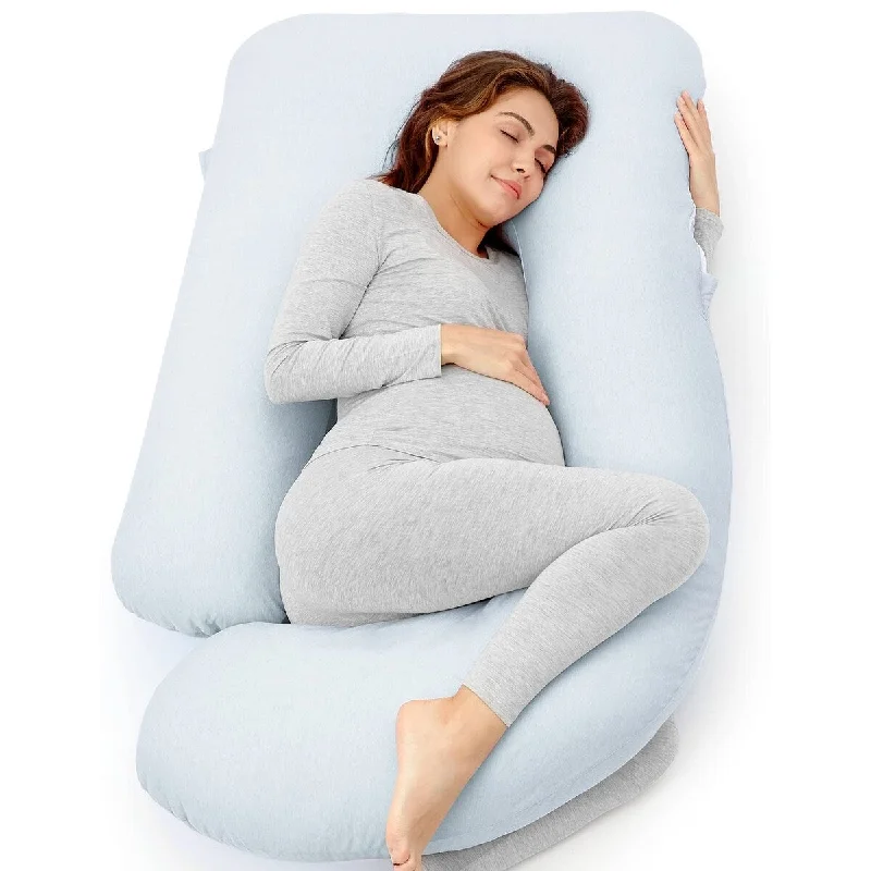 Pregnancy Pillows for Sleeping, U Shaped Full Body Maternity Pillow for Side Sleeping - Support for Back,58 Inch