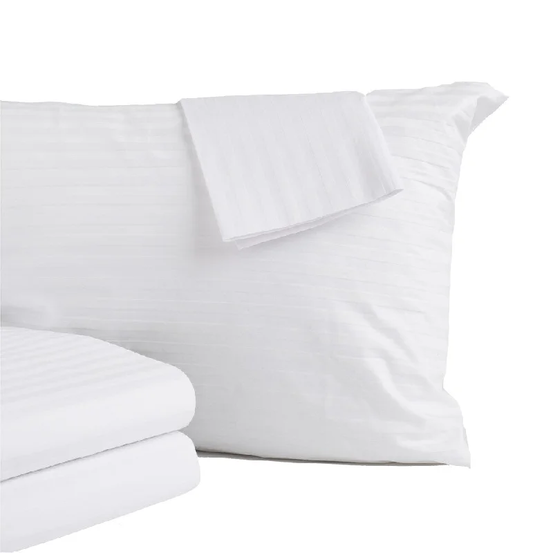 Premium 300 Thread Count 100% Cotton Zippered Allergy Pillow Protectors (Set of 2)