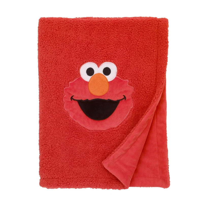 Sesame Street Elmo Plush Sherpa Toddler Blanket