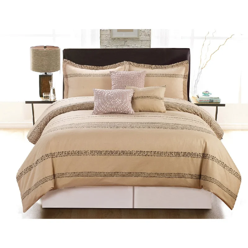 Streak Linen Luxurious 6-Piece Comforter Set