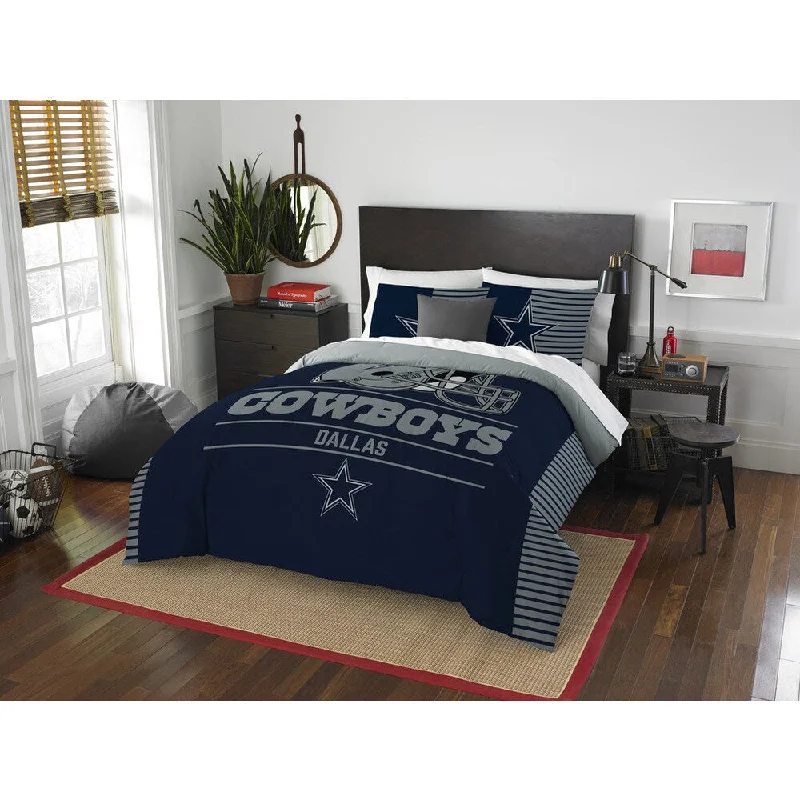 The Northwest Co NFL Dallas Cowboys Draft Full/Queen 3-piece Comforter Set