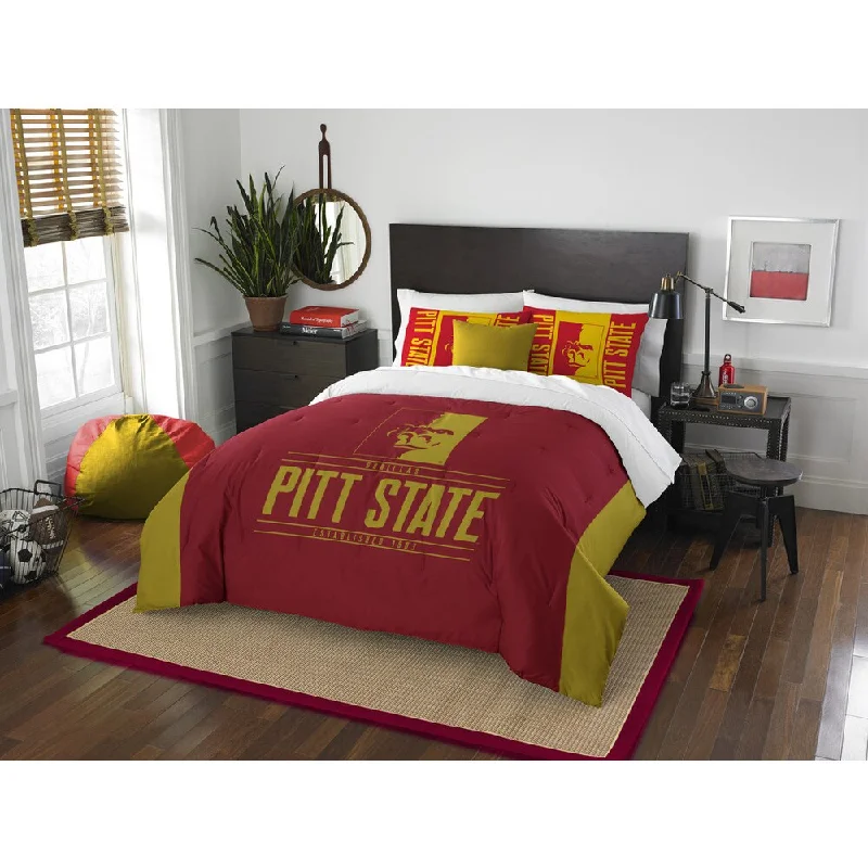 The Northwest Company COL 849 Pittsburgh State Modern Take Full/Queen 3-piece Comforter Set