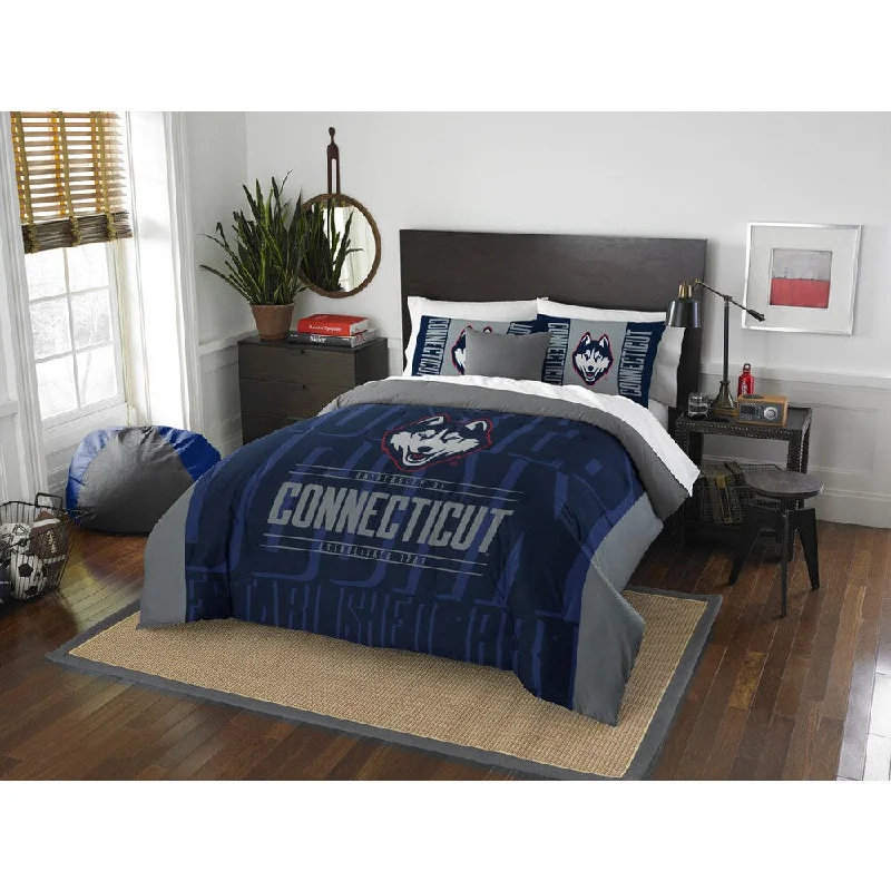 The Northwest Company COL 849 Uconn Modern Take Full/Queen Three-piece Comforter Set