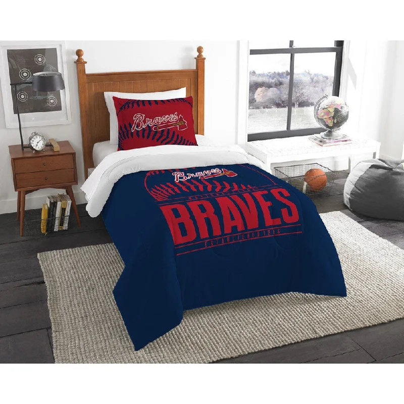 The Northwest Company MLB Atlanta Braves Grandslam Twin 2-piece Comforter Set