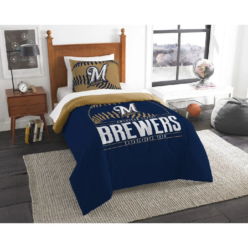 The Northwest Company MLB Milwaukee Brewers Grandslam Twin 2-piece Comforter Set