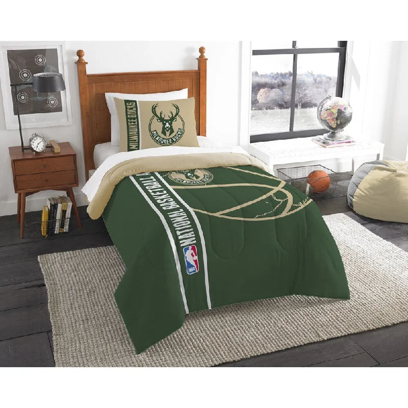 The Northwest Company NBA 862 Bucks Twin Printed Comforter Set