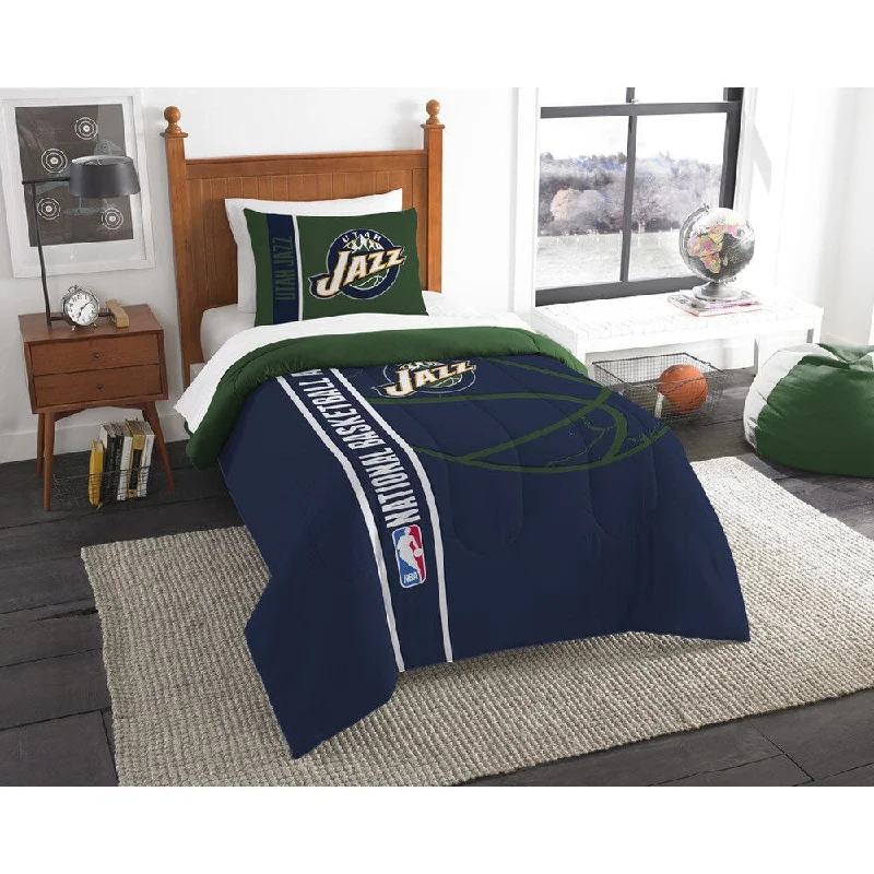 The Northwest Company NBA 862 Jazz Twin Printed Comforter Set